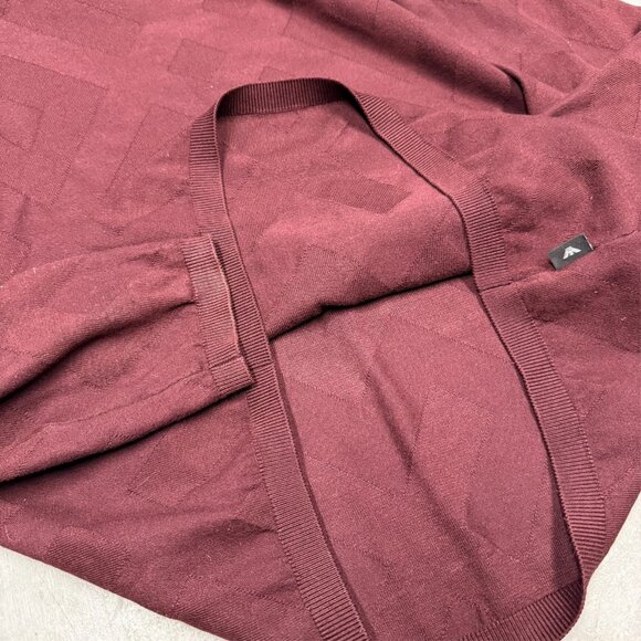 Emporio Armani Knit Sweater Crewneck Red Lightweight Cotton Large - Picture 7 of 9